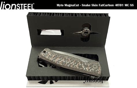 Lion Steel Myto Snake Skin Fatcarbon Frame Lock Cpm