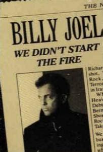 Billy Joel We Didn T Start The Fire Music Video Filmaffinity