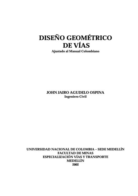 Disec3b1o Geomc3a9trico De Vc3adas John Jairo Agudelo PDF