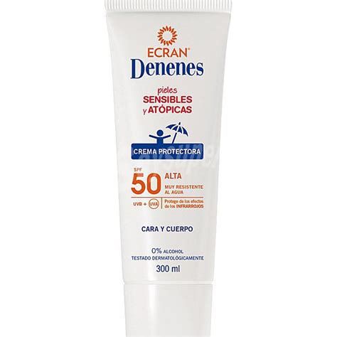 Denenes Crema Protectora Solar FP 50 Cara Y Cuerpo Doble Barrera De