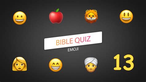 The Bible Emoji Quiz Part Scriptures Youtube