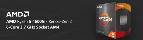 AMD Ryzen 5 4600G Renoir Zen 2 6 Core 3 7 GHz Socket AM4