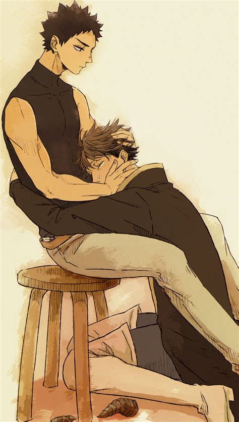 Tags Anime Pixiv Id 6252288 Haikyuu Iwaizumi Hajime Oikawa Tooru Arm Around Waist