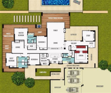 Single Storey Floor Plan With 3 Car Garage Boyd Design Perth