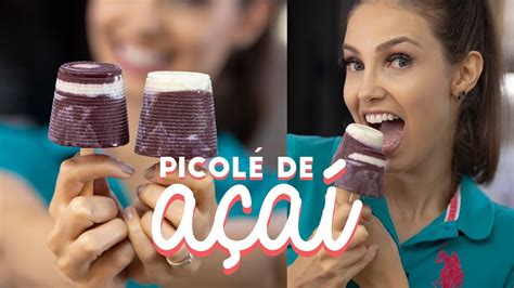 Picolé no COPINHO de Açaí Leite Condensado FIT YouTube