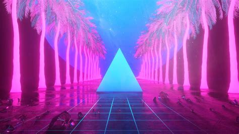 Vaporwave Palm Tree Wallpapers 4k Hd Vaporwave Palm Tree Backgrounds On Wallpaperbat