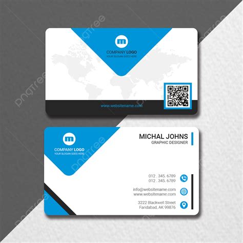 Qr Code Business Card Template Cardtemplate My Id