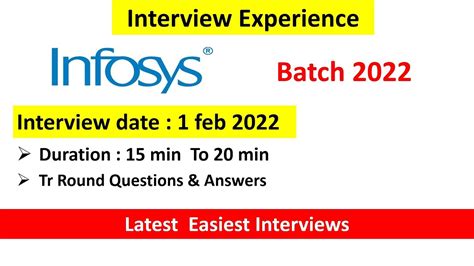 Latest Infosys Interview Experience Infosys Interview Questions And