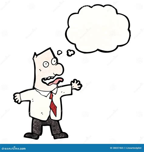 Cartoon Of Insane Man Or Maniac Killer Walking With Big Knife