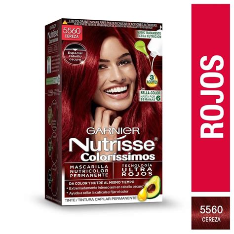 Tinte Para Cabello Garnier Nutrisse Coloríssimos 5560 Cereza Walmart