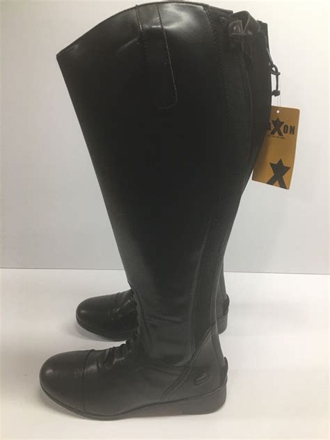 Syntovia Tall Field Boots Black New By Saxon Ebay