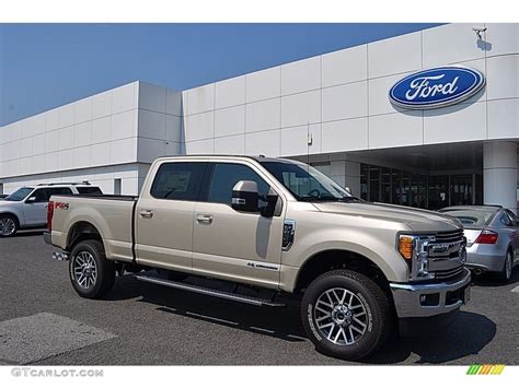 White Gold Ford F Super Duty Lariat Crew Cab X