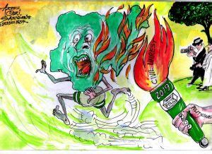 Azeez Ozi Sanni Civil Unrest Africa Cartoons