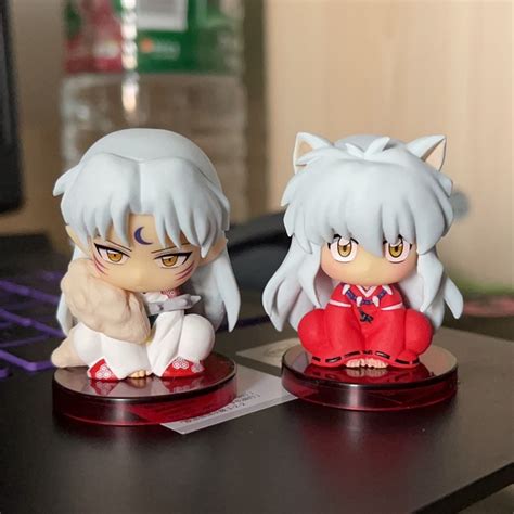 Action Figures Anime Toy Figures Chibi Inuyasha And Sesshomaru Doll