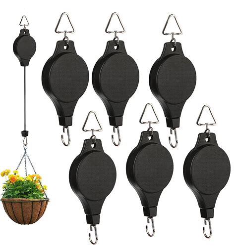 6 pack de poulies à crochets pour plantes poulies pour plantes