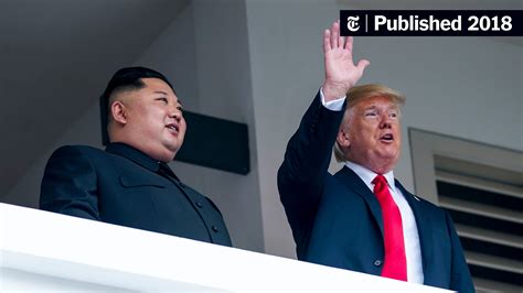 Photos From The Trump Kim Meeting In Singapore The New York Times