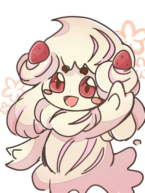 Safebooru 1girl Absurdres Alcremie Alcremie Strawberry Sweet