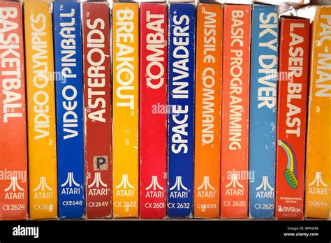 Atari 2600 Cartridges Hi Res Stock Photography And Images Alamy