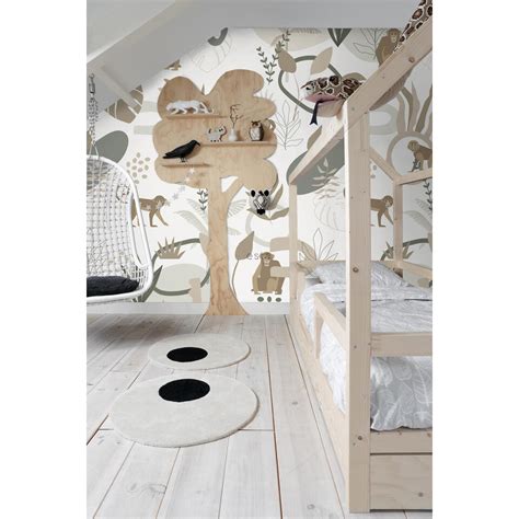 Estahome Fotobehang Jungle Apen Beige En Groen X Cm