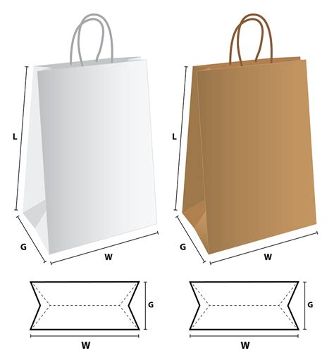 Square Bottom Paper Bags With Handles Waks Paper Bags