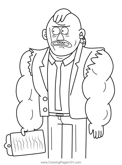 Bobby Regular Show Coloring Page For Kids Free Regular Show Printable