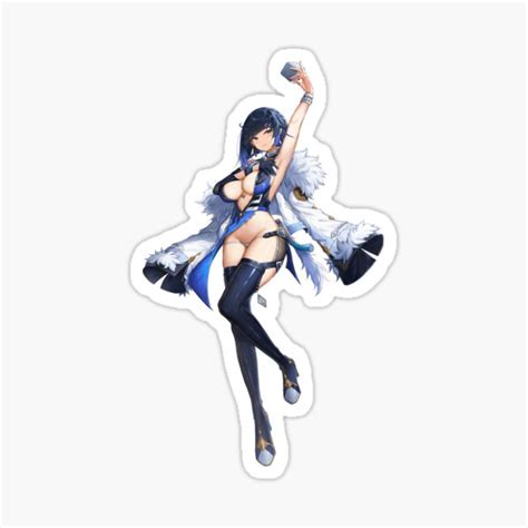 Yelan Genshin Impact Anime Girl Waifu Hot Sticker For Sale By Waifusama Redbubble