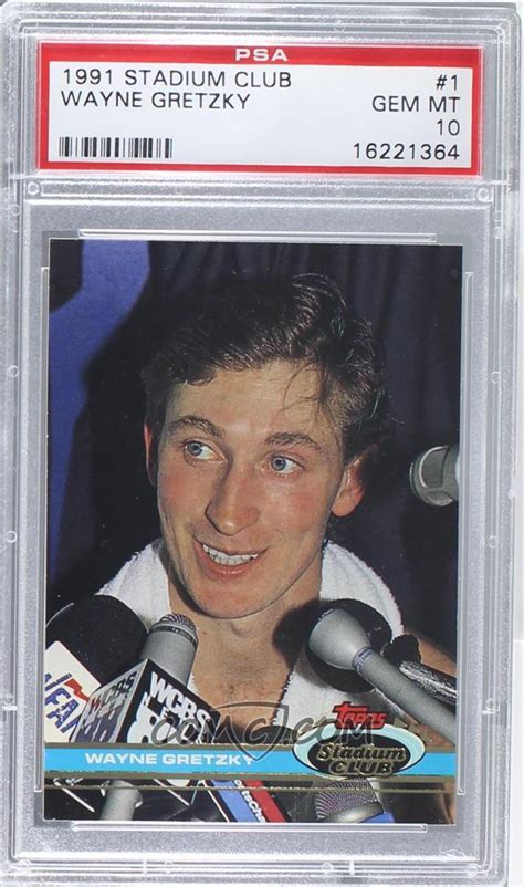 1991 92 Topps Stadium Club [base] 1 Wayne Gretzky [psa 10 Gem Mt]