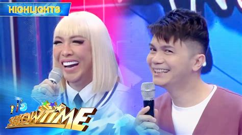 Vice Ganda Playfully Teases Vhong For His Hair It S Showtime YouTube