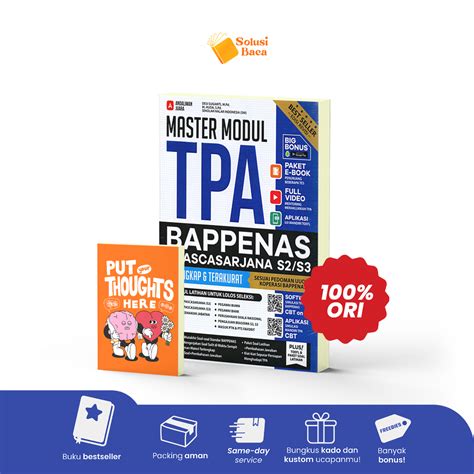 Jual Buku Best Seller New Master Modul Tpa Bappenas Pascasarjana S