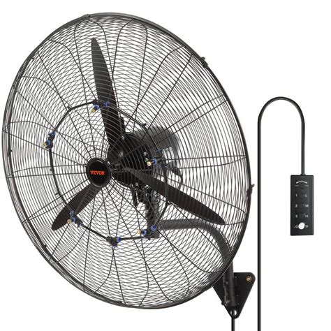 Have A Question About VEVOR Wall Mount Misting Fan 30 In 3 Speed High