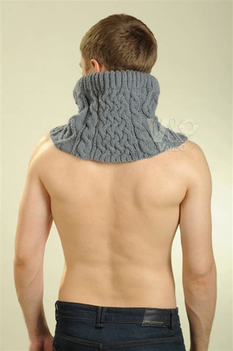 Snood Knitting Pattern Pdf Knit Mens Snood Pattern Etsy