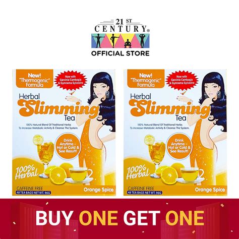 Buy 1 Get 1 21st Century Herbal Slimming Tea Orange Flavor Garcinia