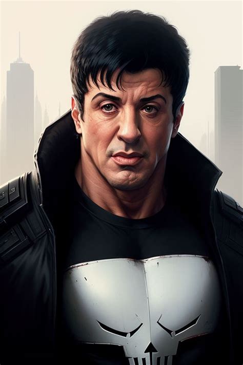 Sylvester Stallone As The Punisher 1 Ai Art By Markusdark2024 On