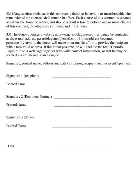 3 Party Sperm Donor Agreement