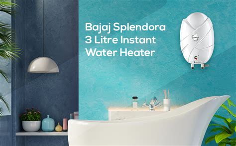 Bajaj Splendora Litre Kw Iwh Instant Water Heater Geyser White