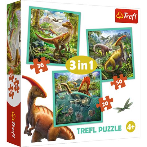 Puzzle Dinozaury W Niezwyk Y Wiat Dinozaur W Trefl