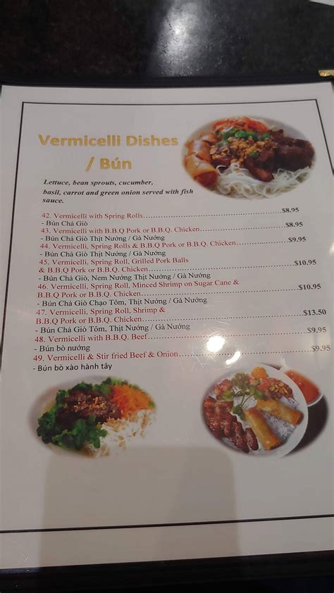 Menu At PhỞ Big Bowl Restaurant Mississauga