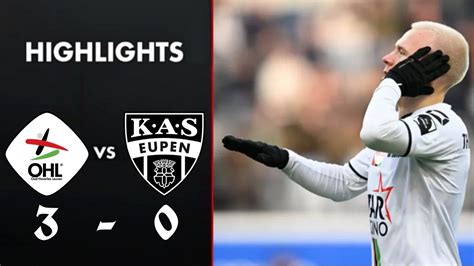 Oh Leuven Vs Kas Eupen Highlights Ohl Eupen Jupiler Pro