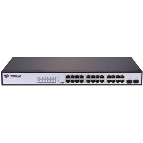 Switch BDCOM S1000 24 Portas 2 Sfp S1526e KaBuM