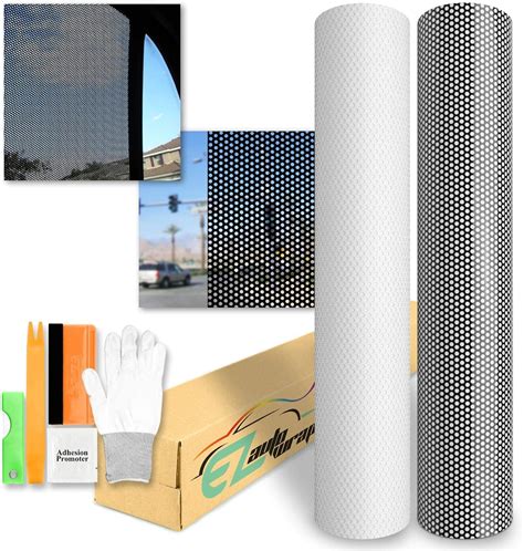 One Way Perforated Vinyl Privacy Window Film Adhesive Glass Wrap Roll