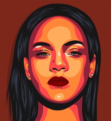 Rihanna Pop Art Vector Art In 2023 Pop Art Vector Art Rihanna Drawing