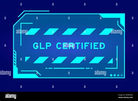 Blue Color Of Futuristic Hud Banner That Have Word Glp Abbreviation Of