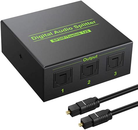3-сторонний алюминиевый сплав Spdif Toslink оптический цифровой аудио ...