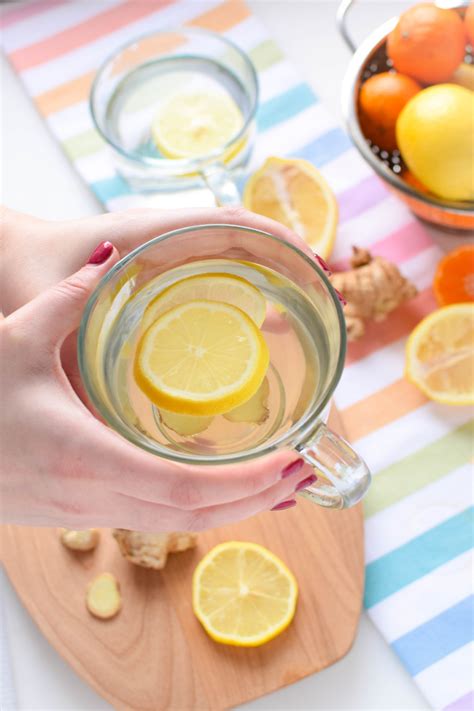 Honey Ginger Warm Lemon Water Recipe Benefits Emily Kyle Ms Rdn