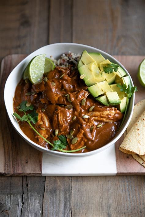 Chicken Mole With Homemade Mole Sauce The Forked Spoon