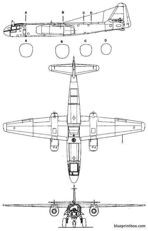 Arado Ar 234 Blitz Free Plans And Blueprints Of