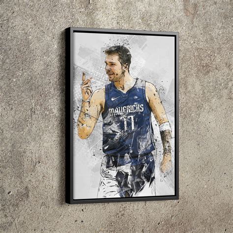 Luka Doncic Poster Dallas Mavericks Basketball Hand Made Etsy