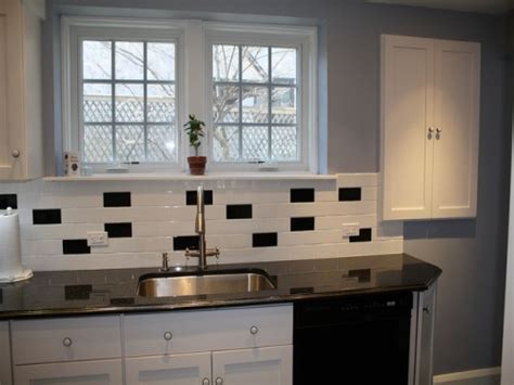 Classic Black And White Subway Tile Backsplash Ideas Interior Design