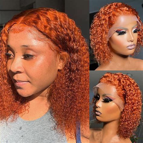 Amazon Full Lace Front Wigs Hd Lace Frontal Wig Ginger Orange