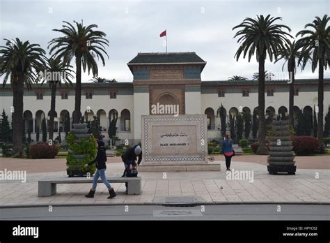 At Mohammed V Square In Casablanca Stock Photo Alamy